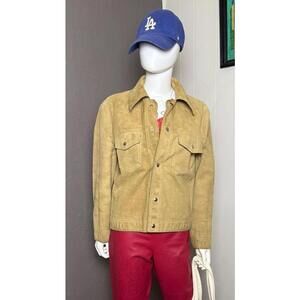 1970's Reversible Micro-Suede Trucker Jacket from The Leather Shoppe by SEARS